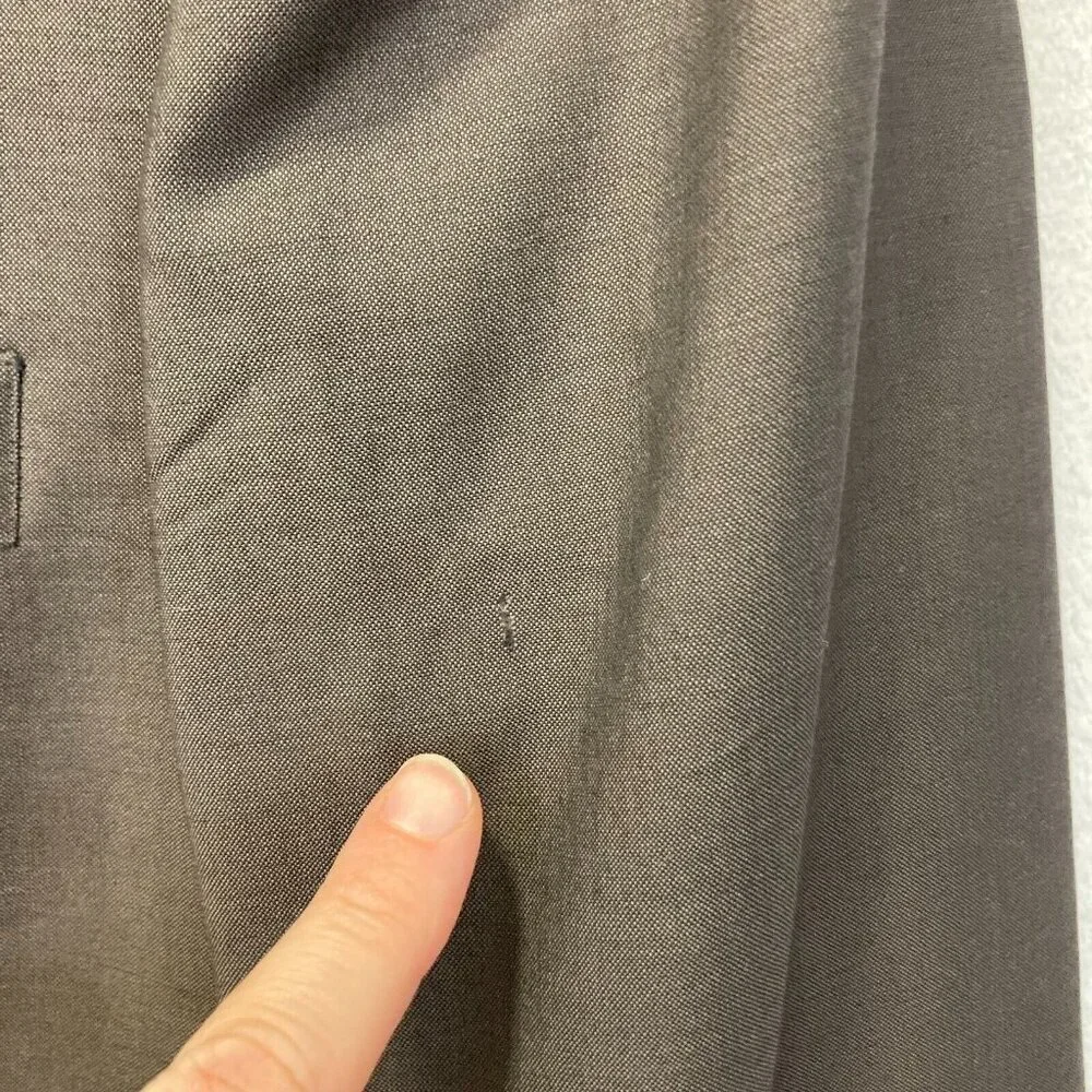 Valentino Wool Mohair‎ Blazer Mens Size 44 Sport Coat Brown Suit Jacket Formal